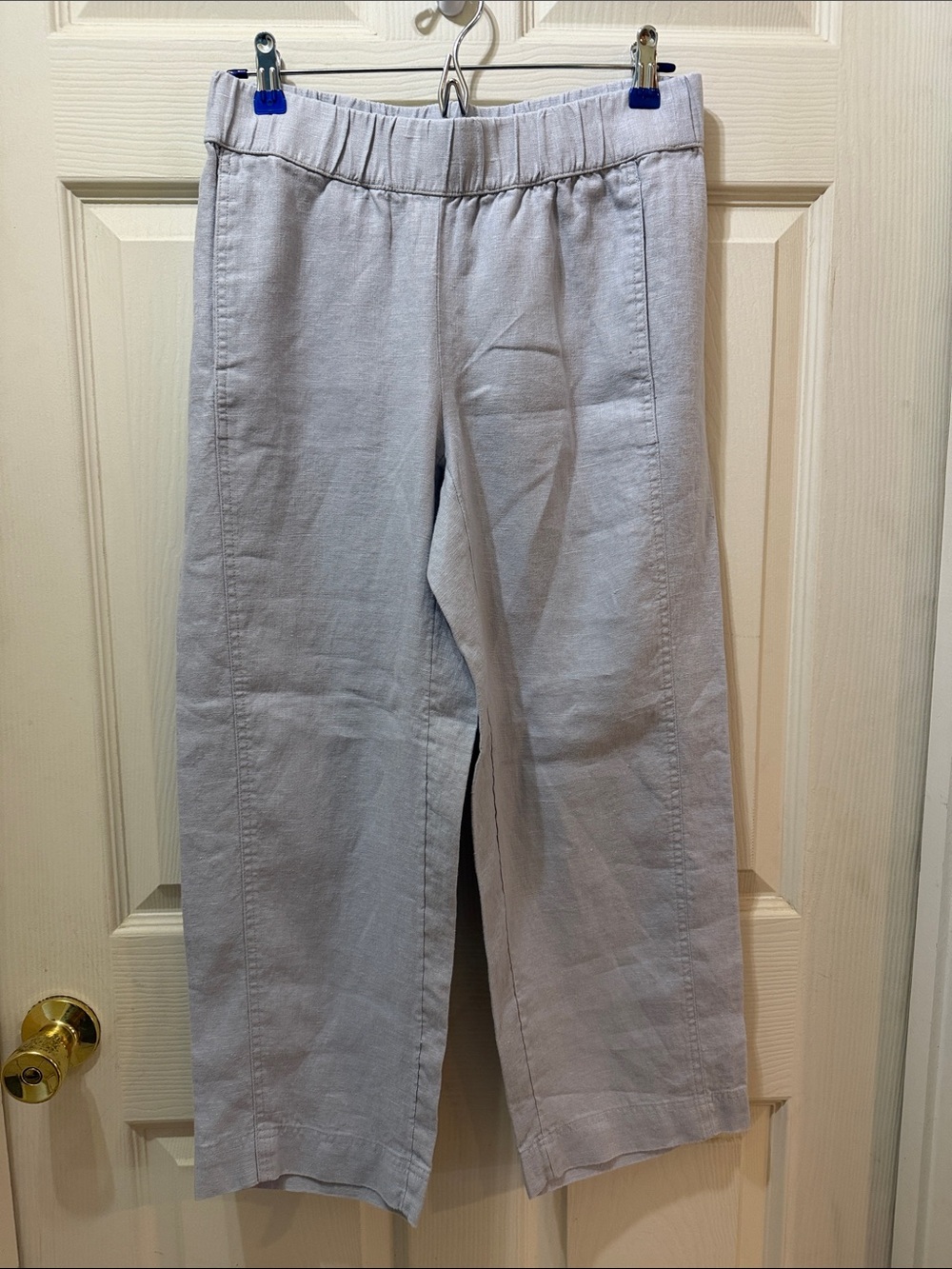 J. Jill linen cropped barrel pants